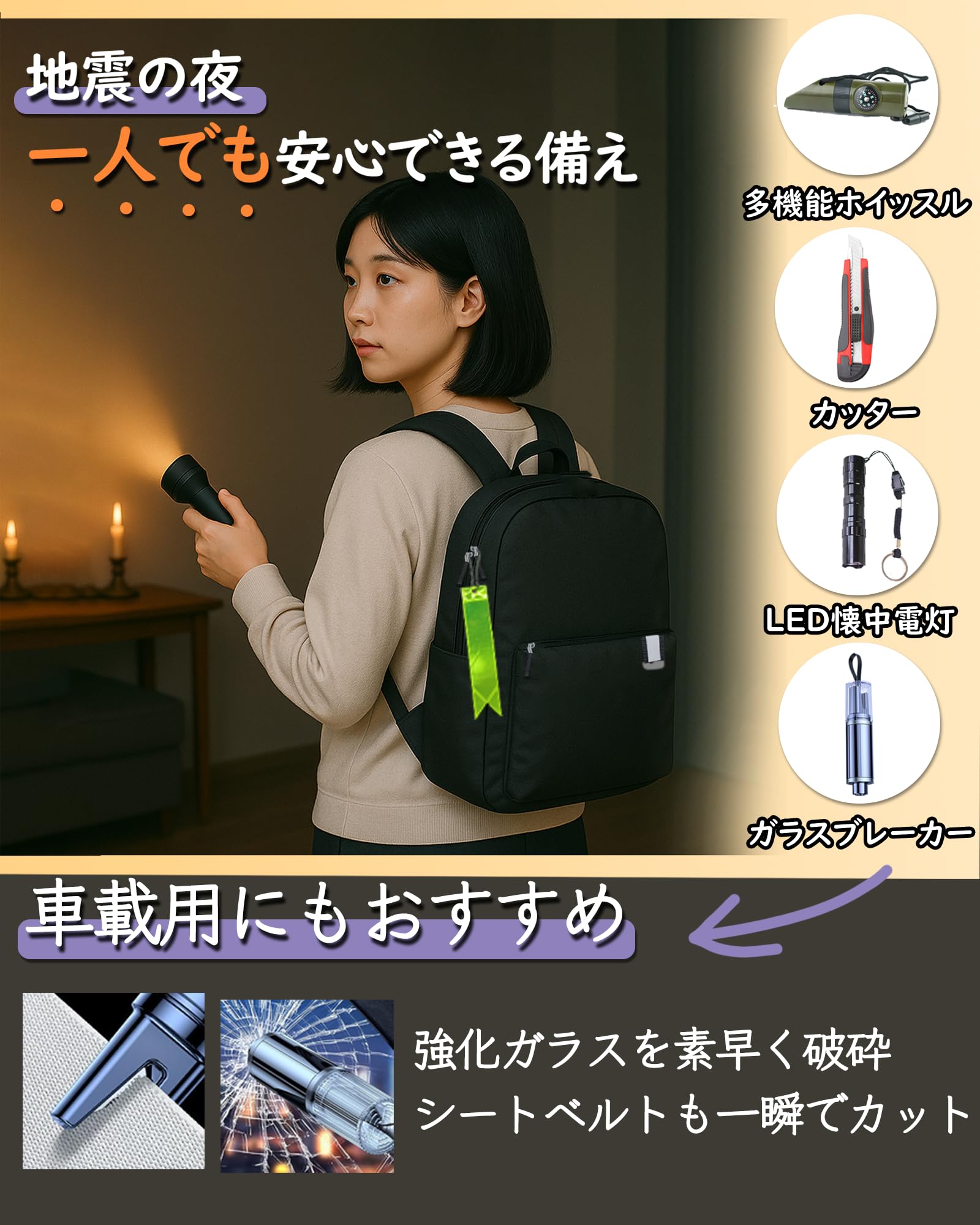 Amazon.co.jp: MTTOKI 防災リュック 避難グッズ 防災グッズ 災害対策